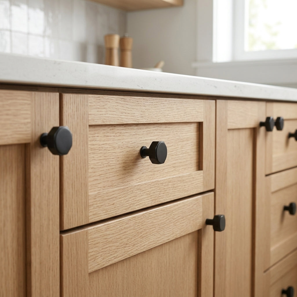 Vesper Hex Cabinet Knob