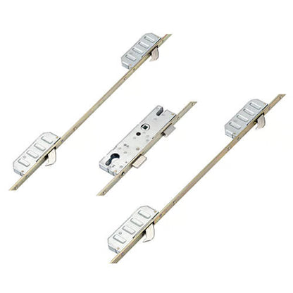 Cobra Latch Deadbolt 4 Hooks Lift Lever and Split Spindle Multipoint Door Lock