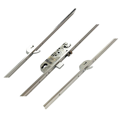 Latch Deadbolt 2 Hook Bolts Lift Lever Split Spindle Multipoint Door Lock