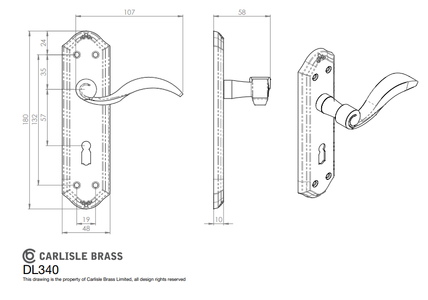 Wentworth Lever on Backplate