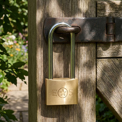 Long Shackle Brass Padlock