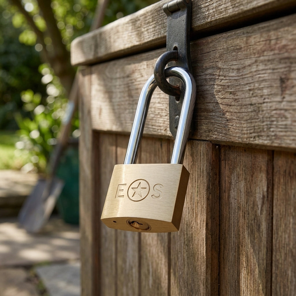 Long Shackle Brass Padlock