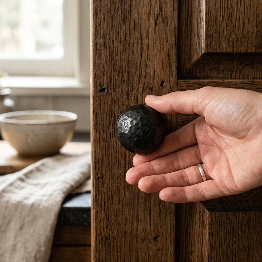 Hammered Pattern Ball Knob