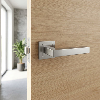 Alvar Designer Lever on Sprung Square Rose