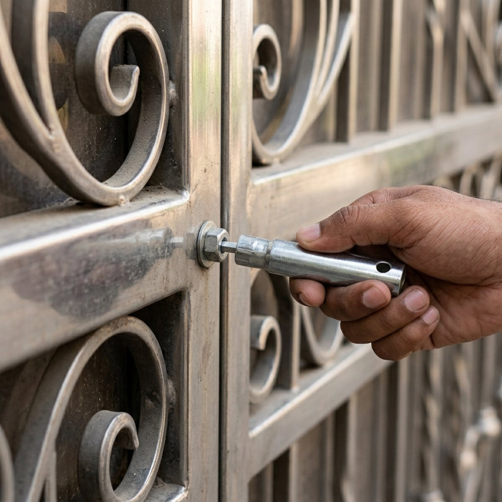 Tool for adjustment of the concealed hinges
