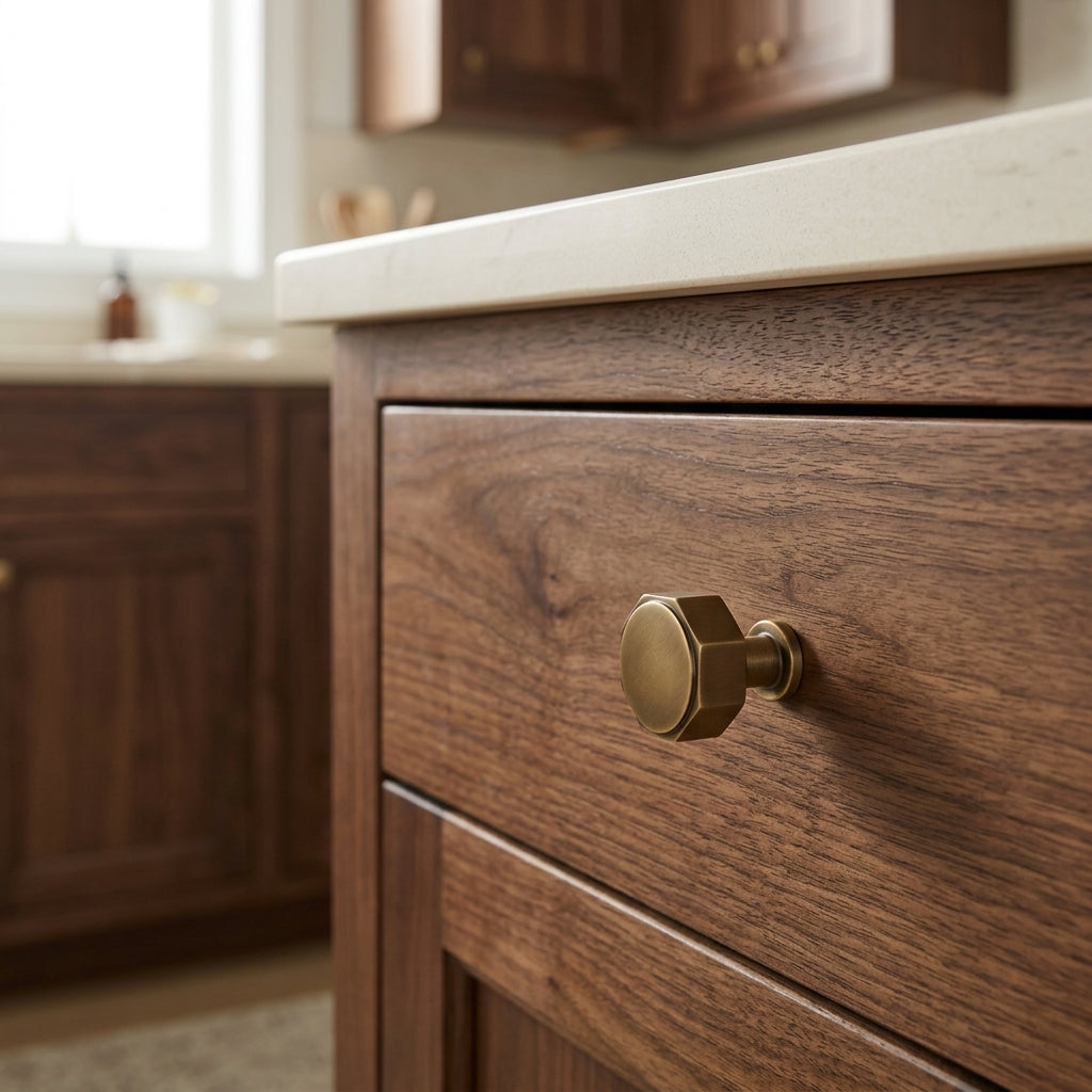 Vesper Hex Cabinet Knob