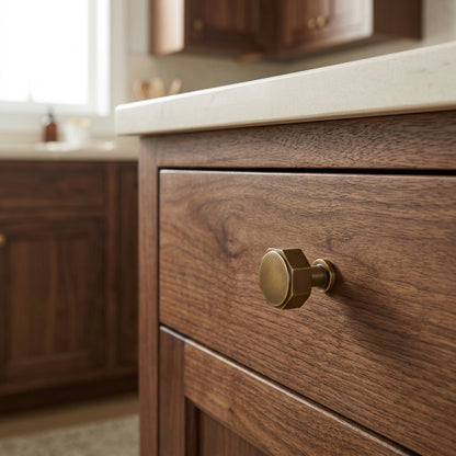 Vesper Hex Cabinet Knob
