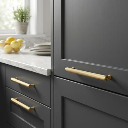 Crispin Knurled T-bar Cupboard Pull Handle