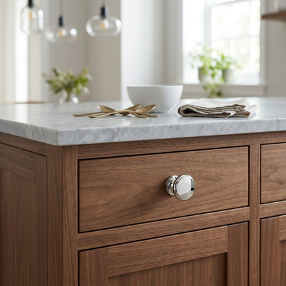 Cambridge Round Cupboard Knob 38mm Dia.