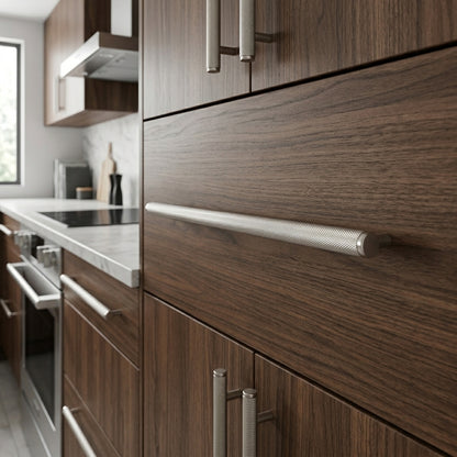 Crispin Knurled T-bar Cupboard Pull Handle