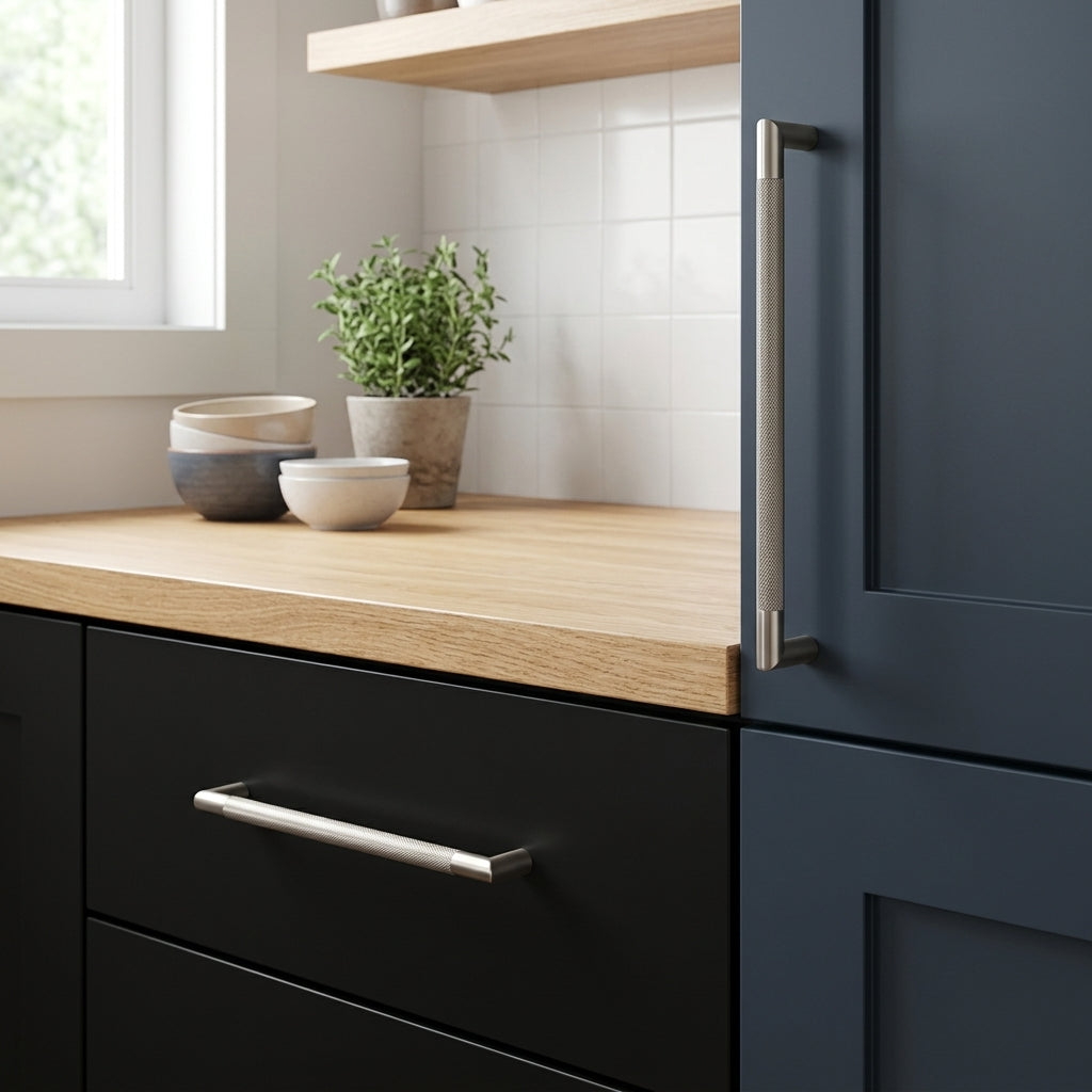 Mitred Knurled Pull Handle Range