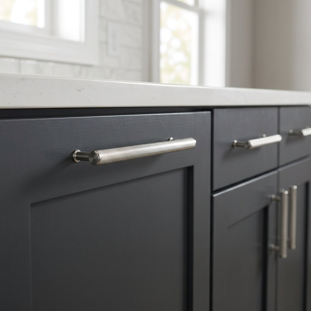 Crispin Knurled T-bar Cupboard Pull Handle