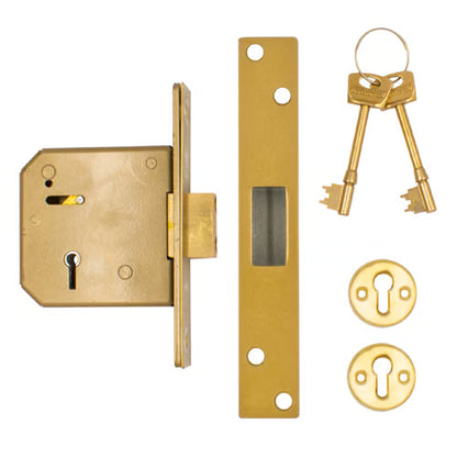 3G115 Non British Standard 5 Lever Mortice Deadlock