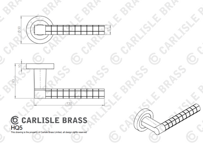 Hey Quadra lever handle on threaded round rose