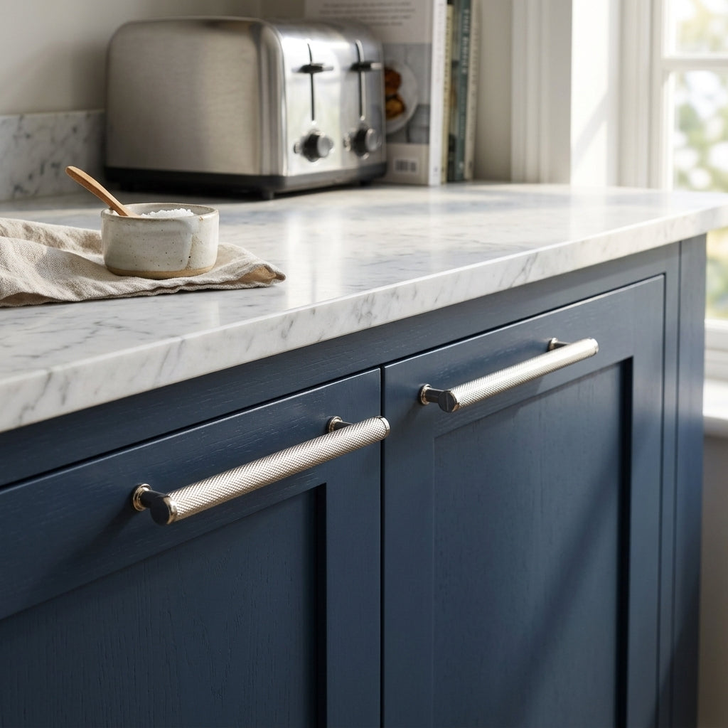 Crispin Knurled T-bar Cupboard Pull Handle