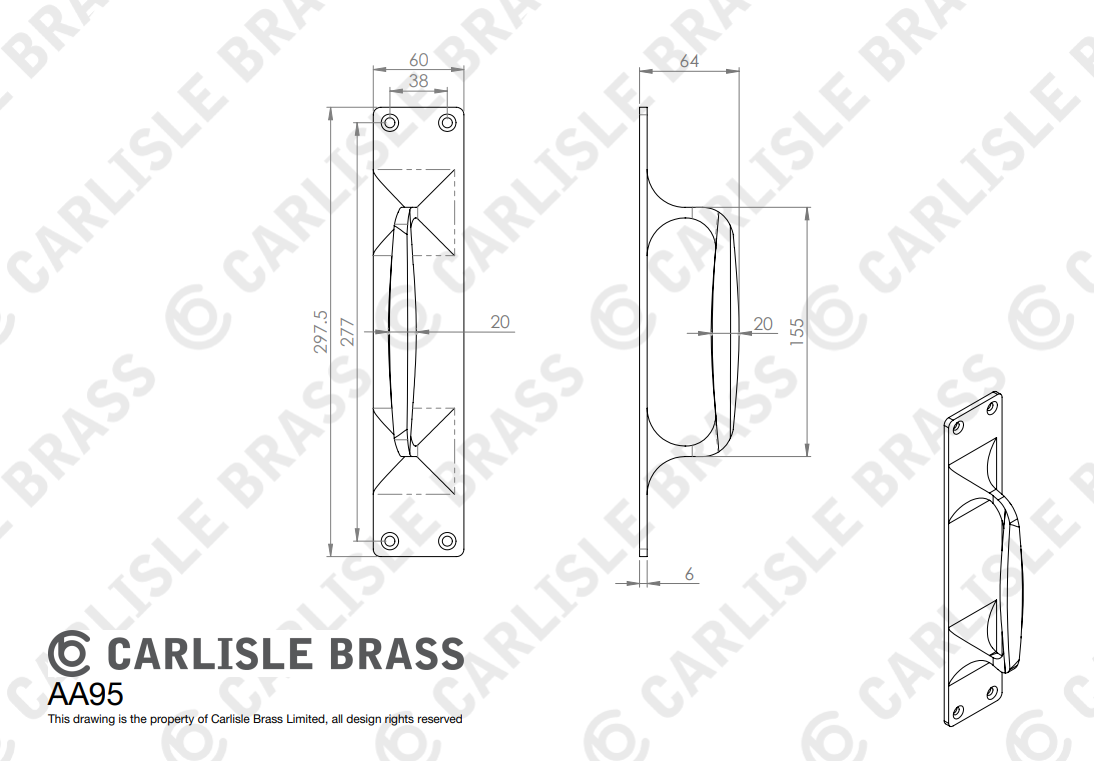 Cast Pull Handle