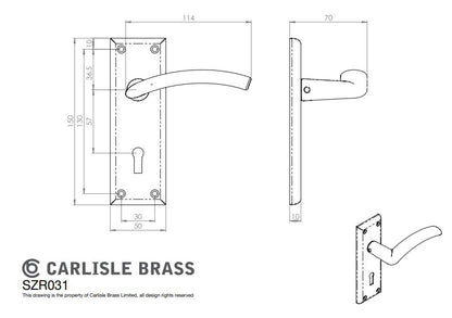 Trenta Lever on Backplate