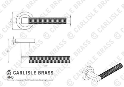 Hey Rete lever handle on threaded round rose