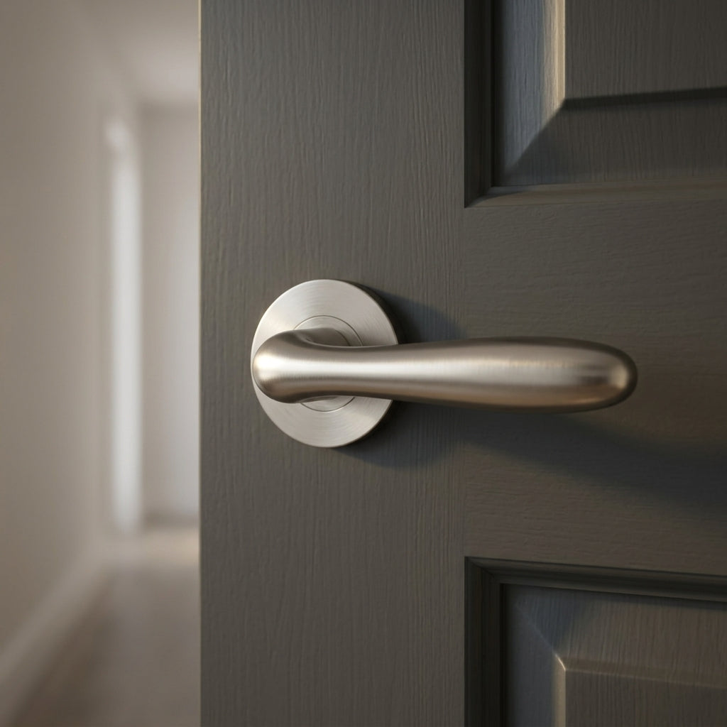Peninsula Lever on 6mm Slim Fit Sprung Rose