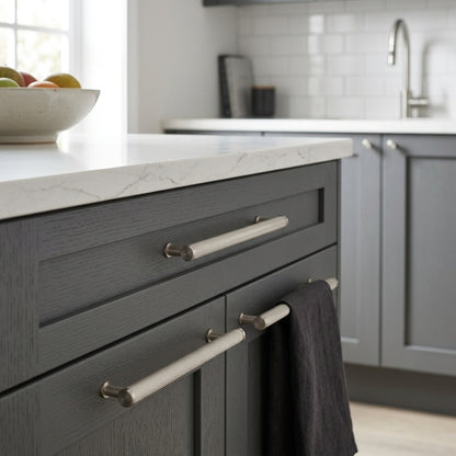 Crispin Knurled T-bar Cupboard Pull Handle