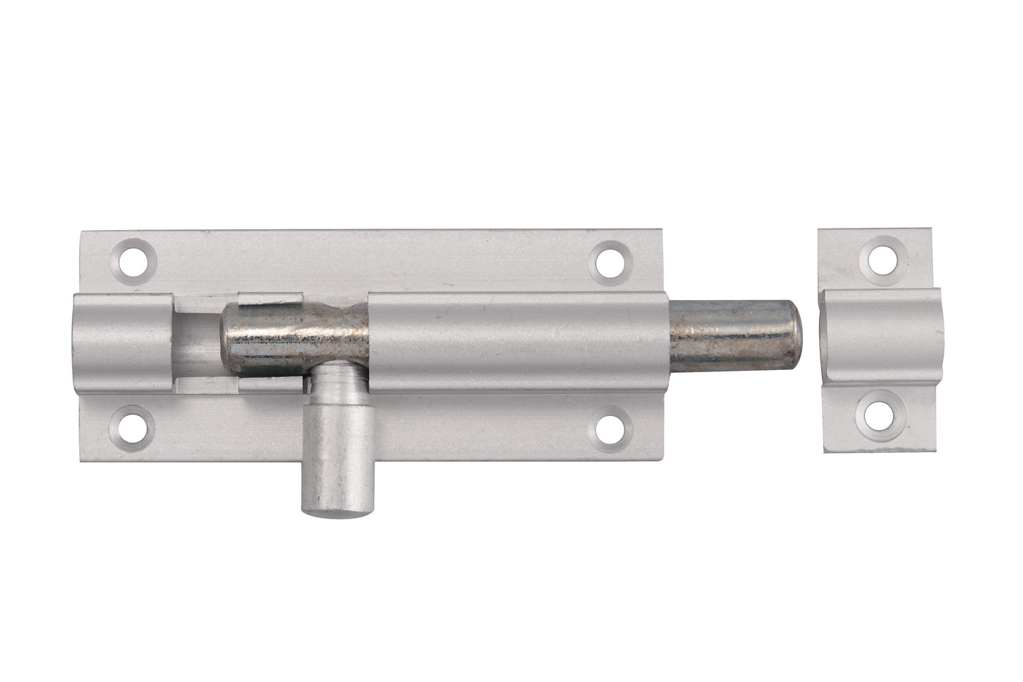 Aluminium straight barrel bolt