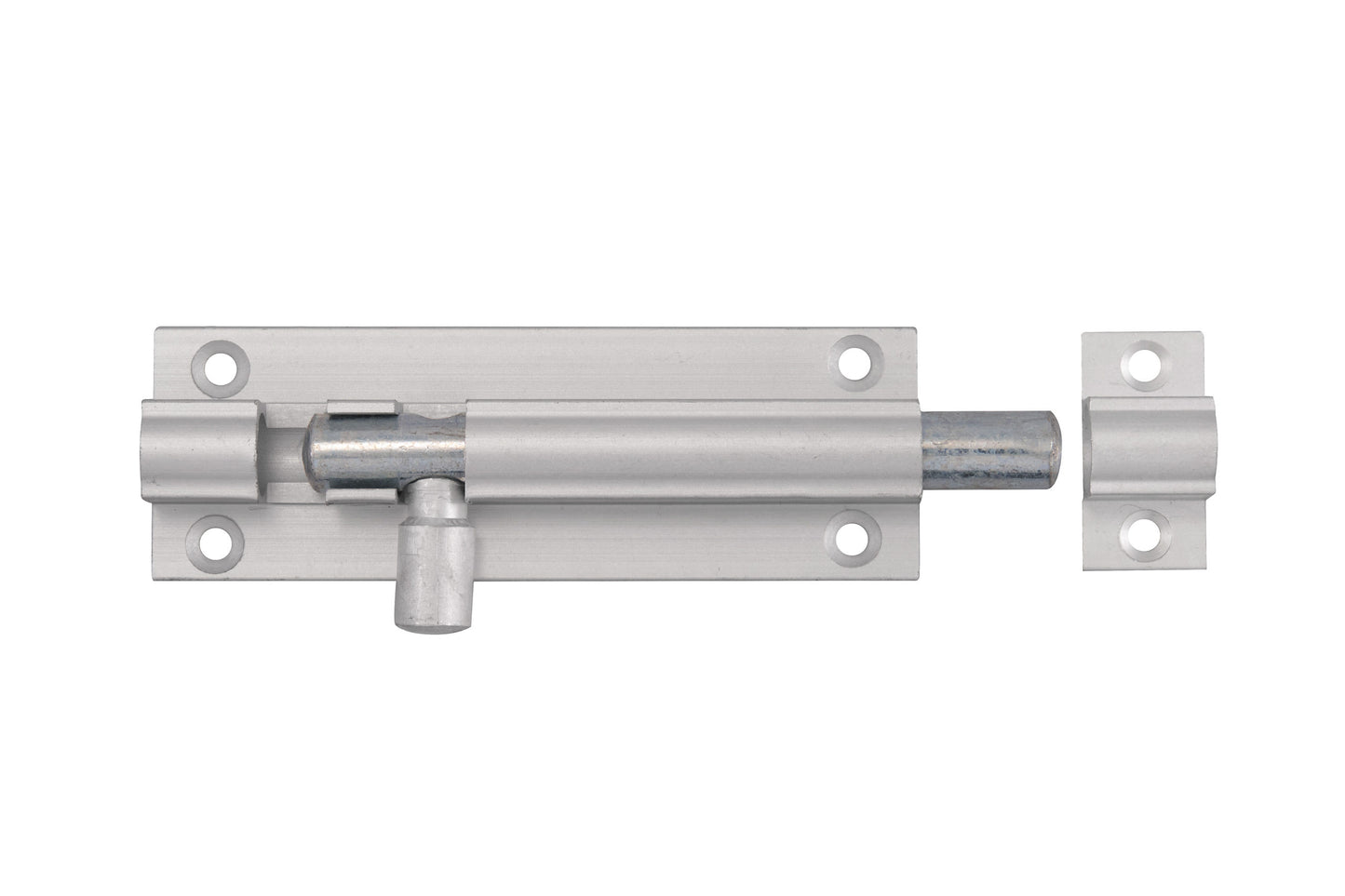 Aluminium straight barrel bolt
