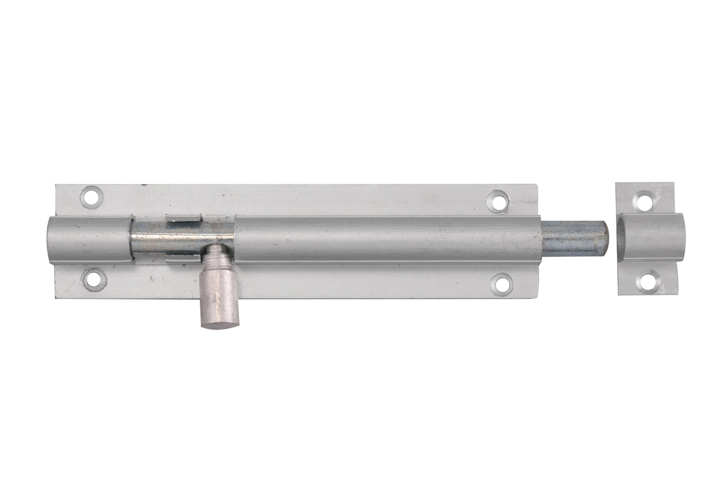 Aluminium straight barrel bolt