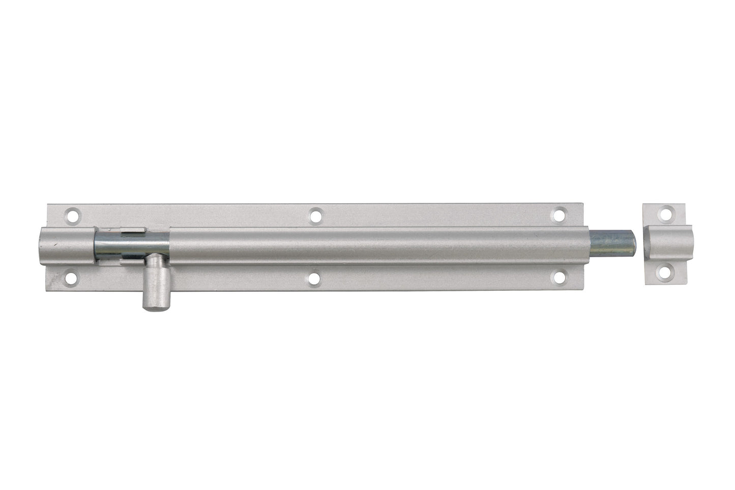 Aluminium straight barrel bolt