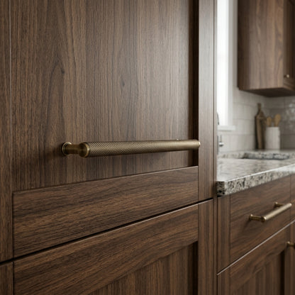Crispin Knurled T-bar Cupboard Pull Handle