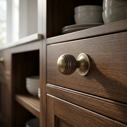Caesar Cupboard Knob on Round Rose