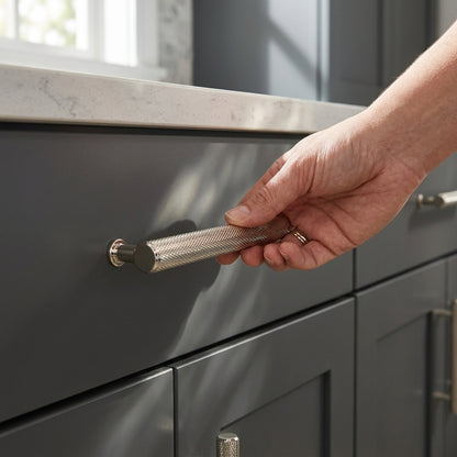 Crispin Knurled T-bar Cupboard Pull Handle
