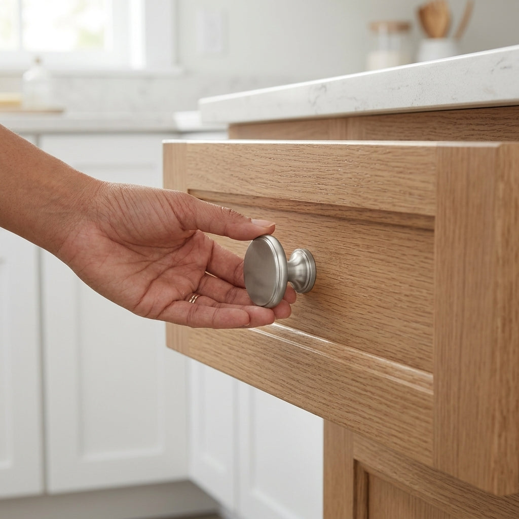 Cambridge Round Cupboard Knob 38mm Dia.