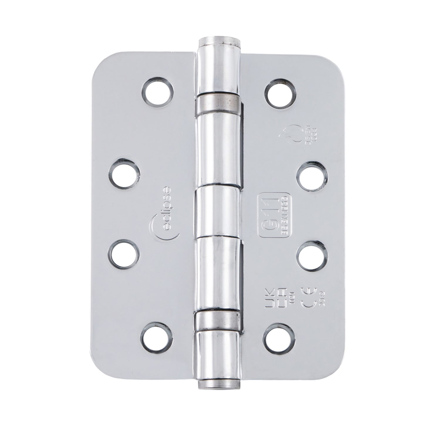 102x76x2.7mm Grade 11 Mild Steel Radius Ball Bearing Hinge