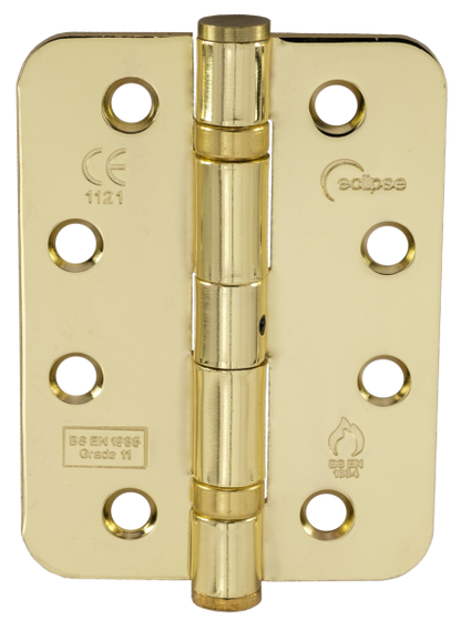 102x76x2.7mm Grade 11 Mild Steel Radius Ball Bearing Hinge