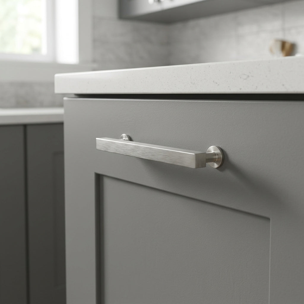 Square T-Bar Cupboard Pull Handle
