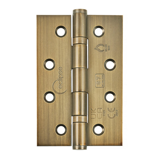 Grade 7 Stainless Steel Slim Knuckle Ball Bearing Hinge 102x67x2mm