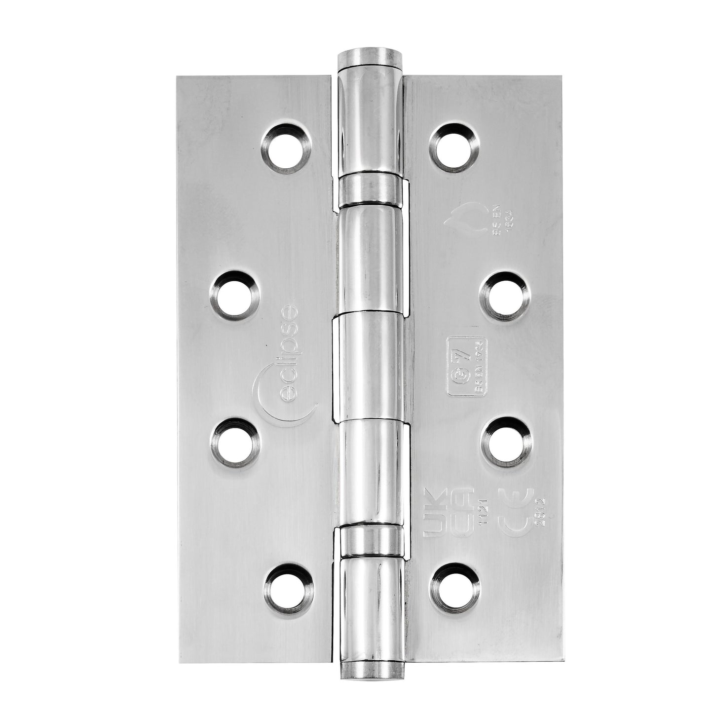 Grade 7 Stainless Steel Slim Knuckle Ball Bearing Hinge 102x67x2mm