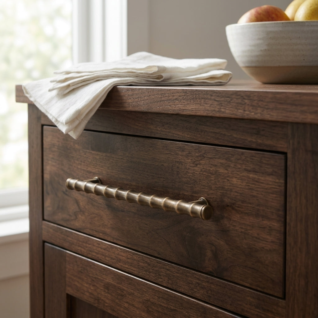Crispin Bamboo T-bar Cupboard Pull Handle