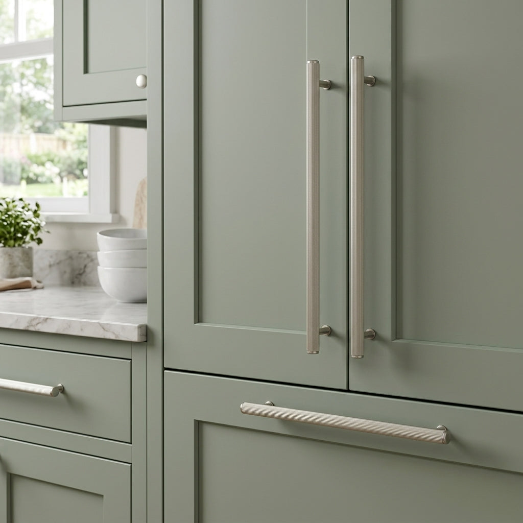 Crispin Knurled T-bar Cupboard Pull Handle