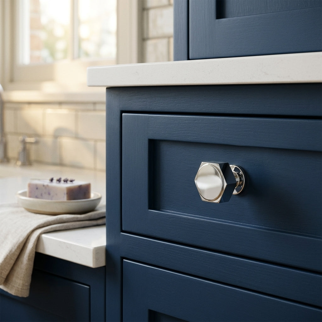 Vesper Hex Cabinet Knob