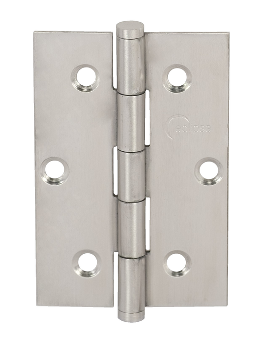 76x51x2mm Stainless Steel Plain Butt Hinge
