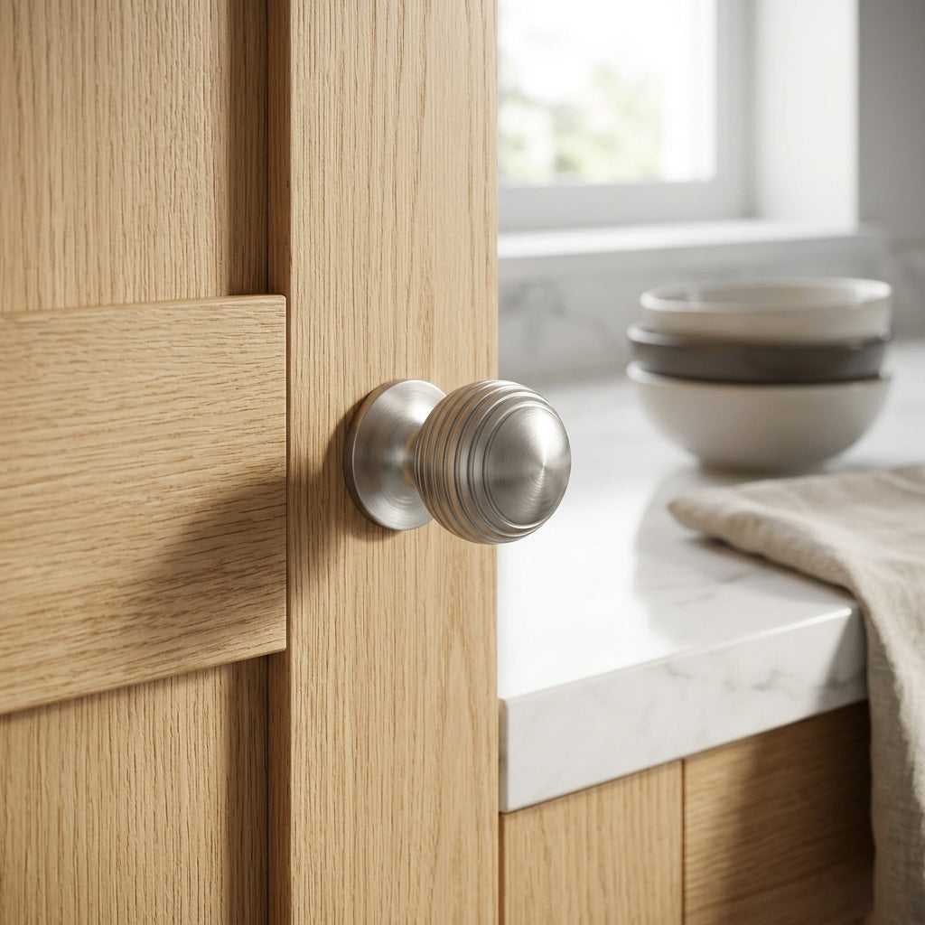 Caesar Cupboard Knob on Round Rose
