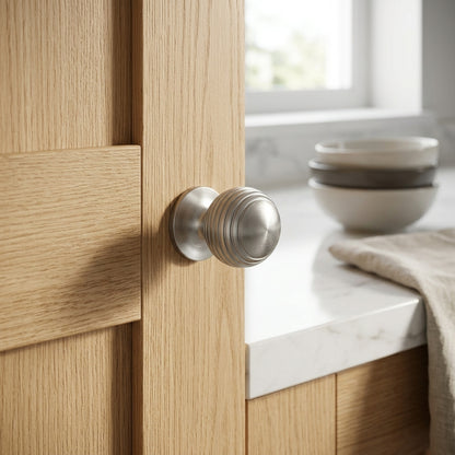 Caesar Cupboard Knob on Round Rose
