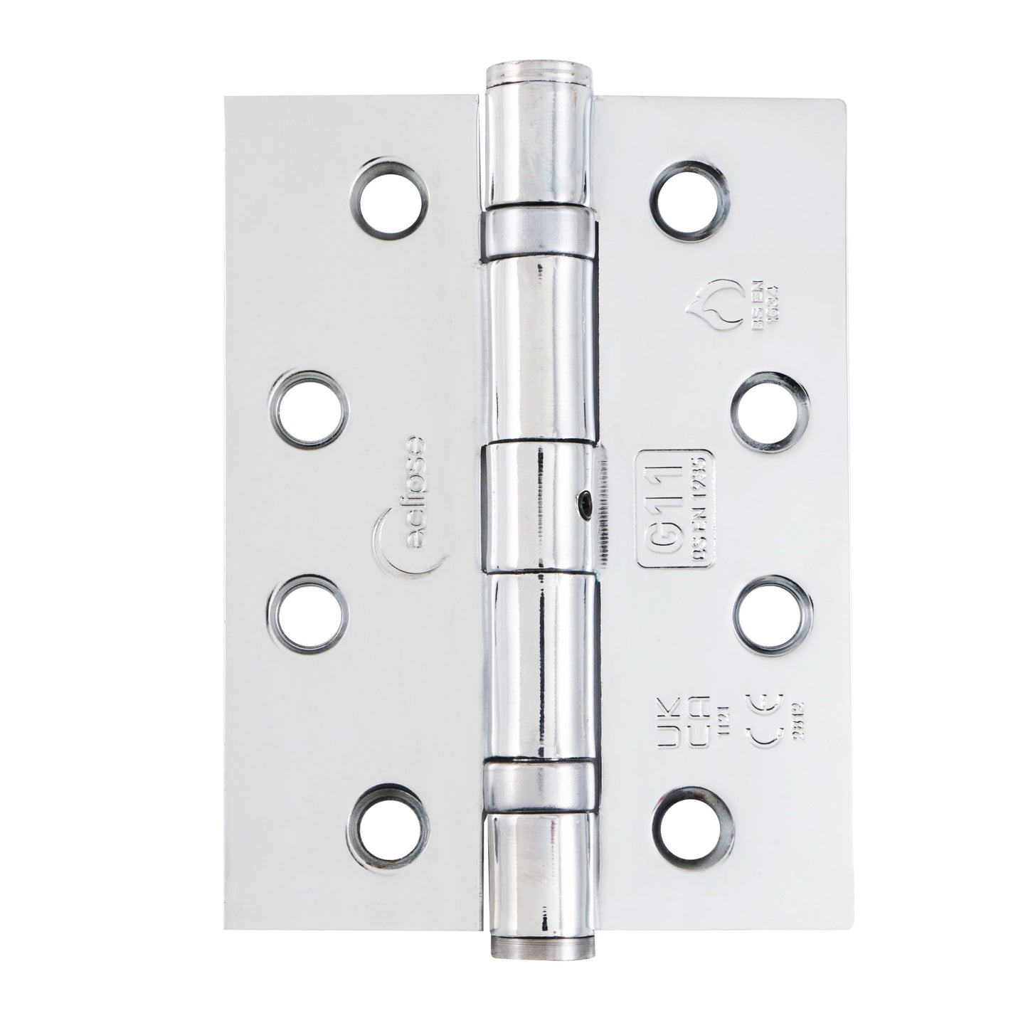 102x76x2.7mm Grade 11 Mild Steel Ball Bearing Hinge