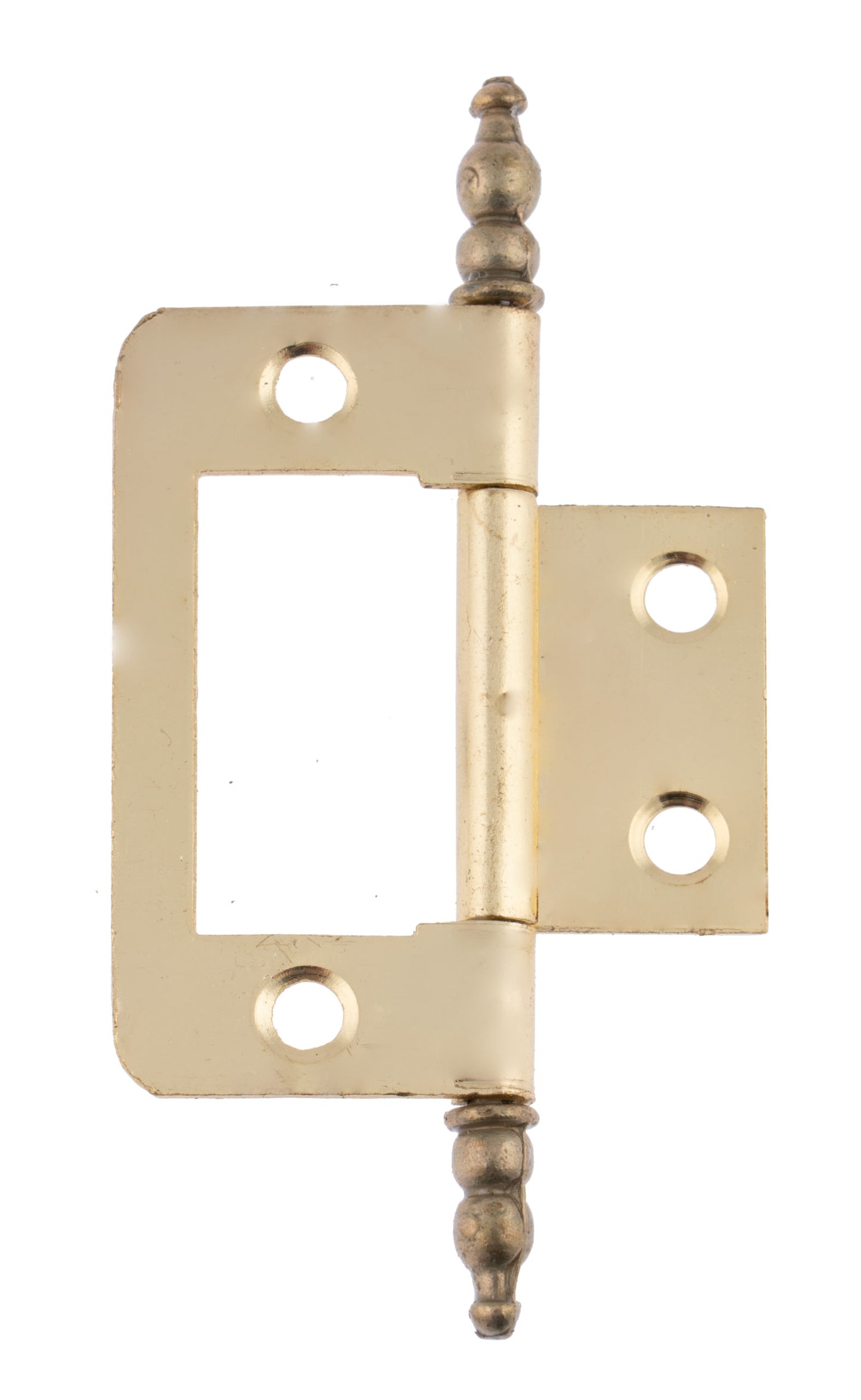 Steel finial pattern flush hinge