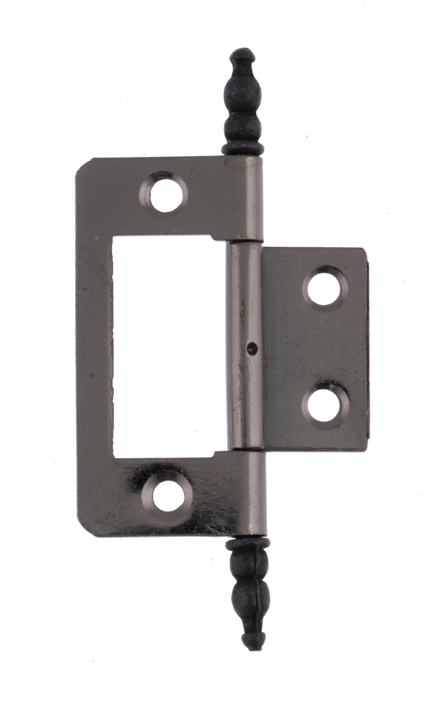 Steel finial pattern flush hinge