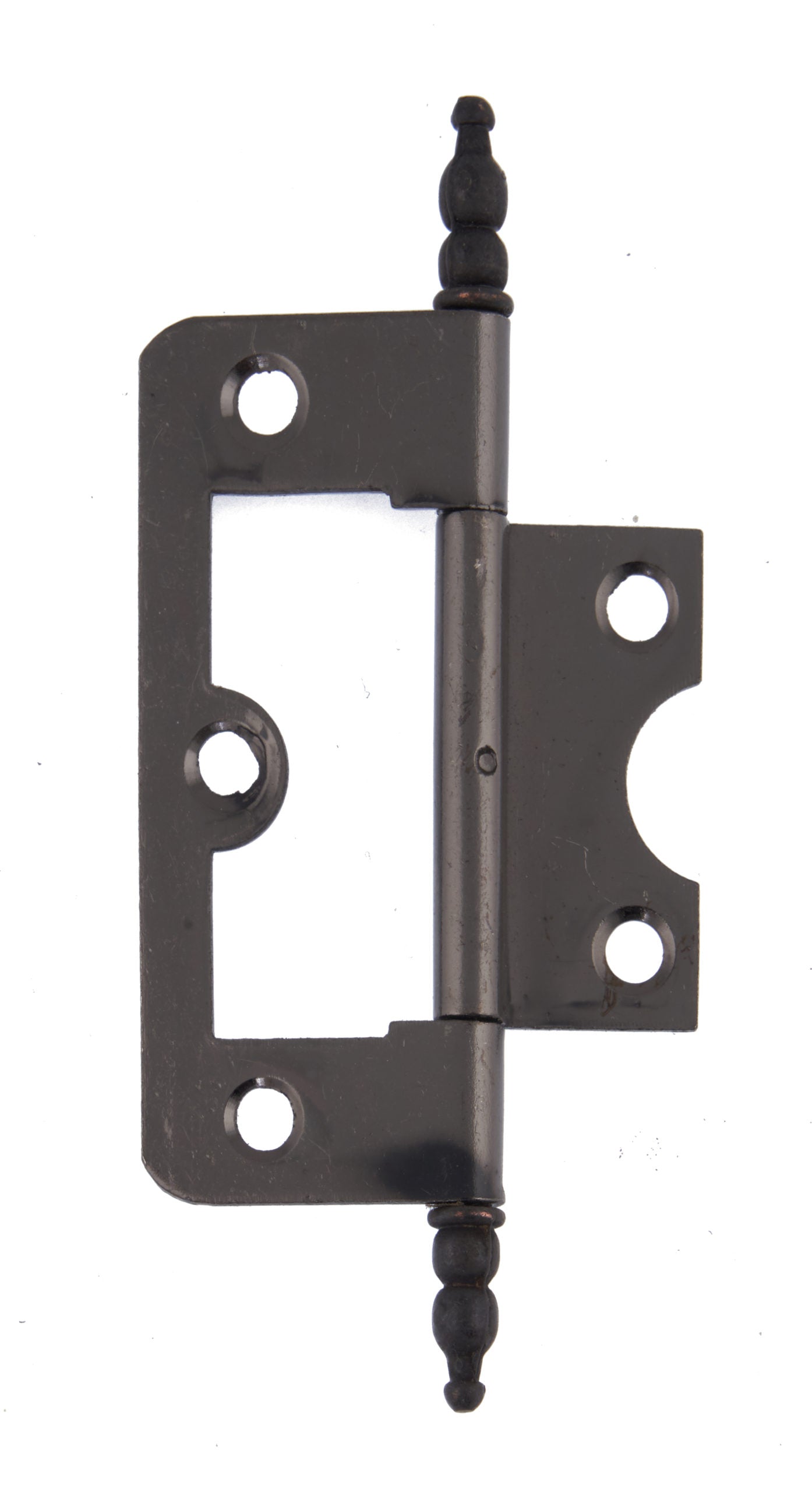 Steel finial pattern flush hinge