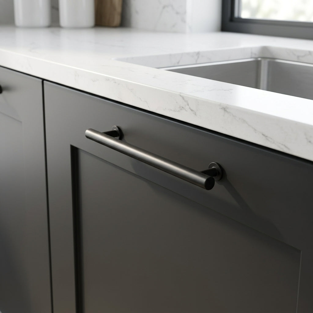 Round T-Bar Cupboard Pull Handle