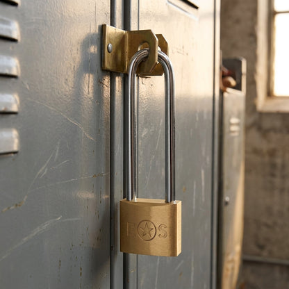 Long Shackle Brass Padlock