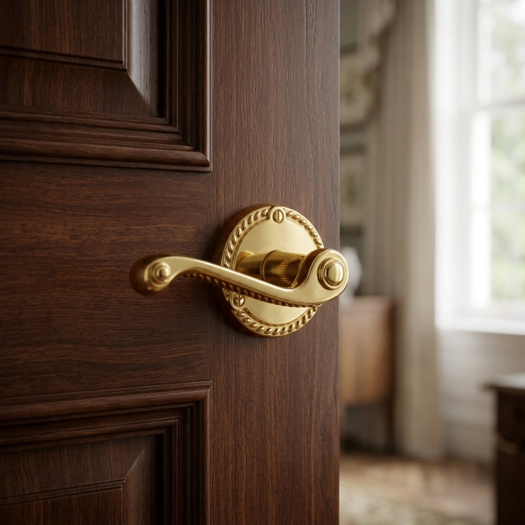 Georgian Lever on Round Rose